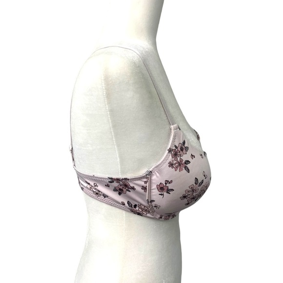 Kathy Ireland Light Pink Floral Bra - Size 36D - Picture 2 of 6